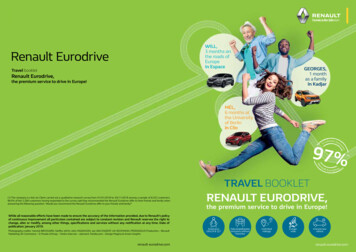 TRAVEL BOOKLET - Renault Eurodrive