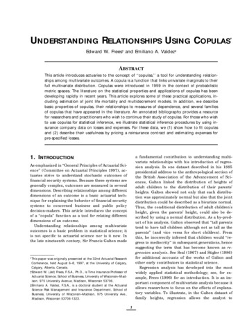 Understanding Relationships Using Copulas