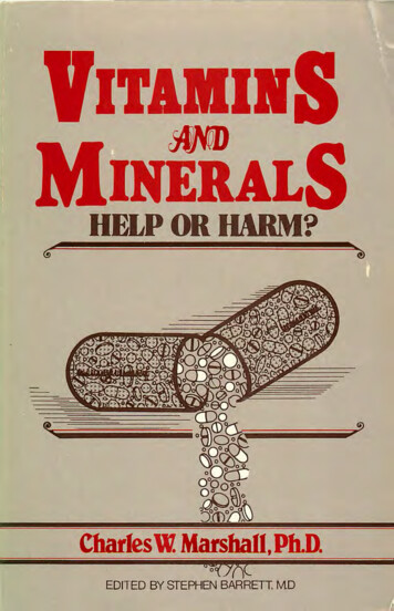 Vitamins And Minerals: Help Or Harm? - Centerforinquiry 