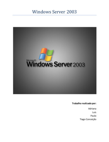 Windows Server 2003 - Ínicio