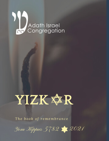 ADATH ISRAEL CONGREGATION Treasures The Memory Of Its Leaders - ShulCloud