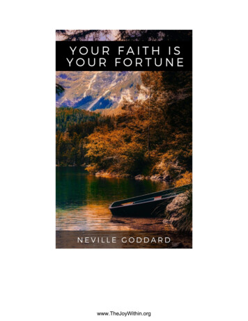 Your Faith Is Your Fortune - TheJoyWithin
