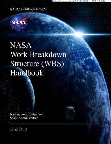 NASA Work Breakdown Structure (WBS) Handbook