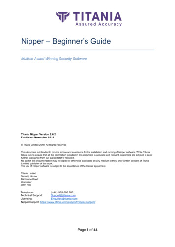 Nipper – Beginner’s Guide