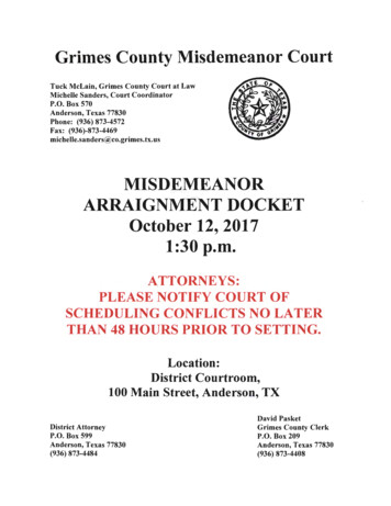 Grimes County Misdemeanor Court