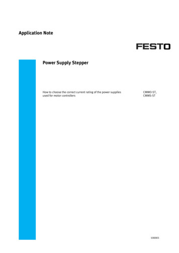 Power Supply Stepper - Festo