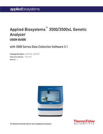 Applied Biosystems 3500/3500xL Genetic Analyzer