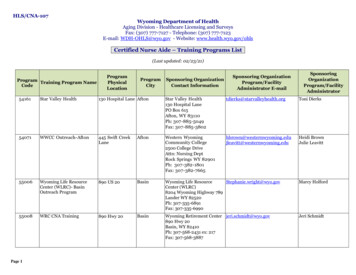 Certified Nurse Aide Training Programs List