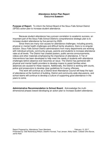 Attendance Action Plan Report Executive Summary