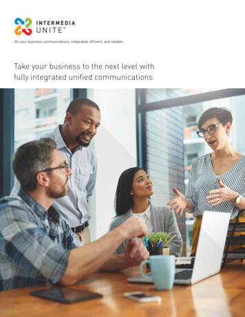 All Your Business Communications, Integrated . - Intermedia