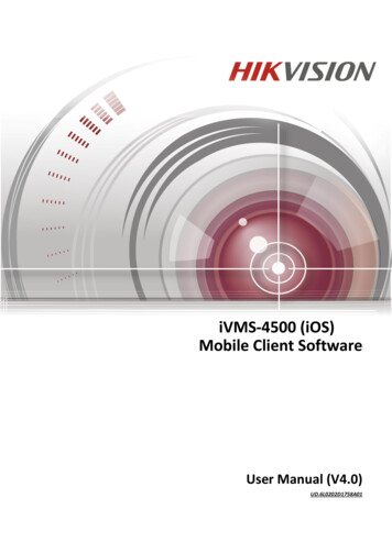 IVMS-4500 (iOS) Mobile Client Software