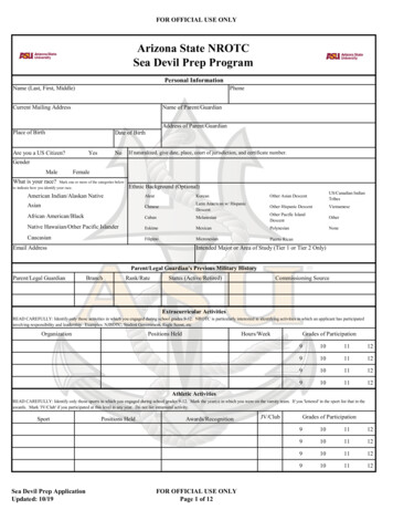 Arizona State NROTC Sea Devil Prep Program