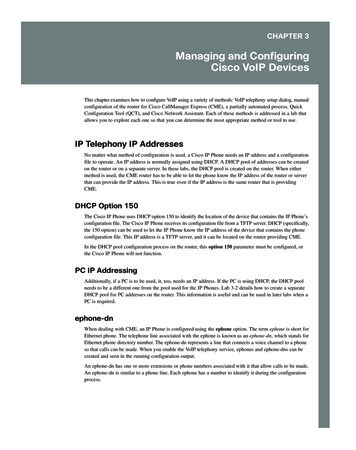 Managing And Configuring Cisco VoIP Devices
