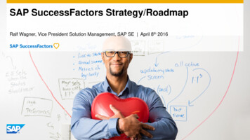 SAP SuccessFactors Strategy/Roadmap