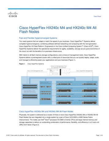 Cisco HyperFlex HX240c M4 And HX240c M4 All Flash Nodes .