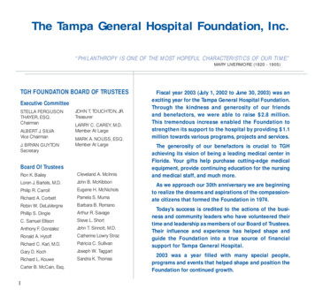 The Tampa General Hospital Foundation, Inc.