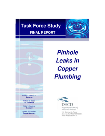 Leaks In Copper Plumbing - Maryland