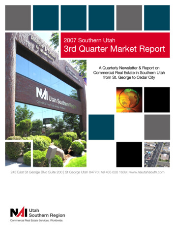 2007 Southern Utah 3rd Quarter Market Report