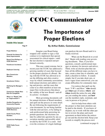 CCOC Newsletter Summer 2009 Final
