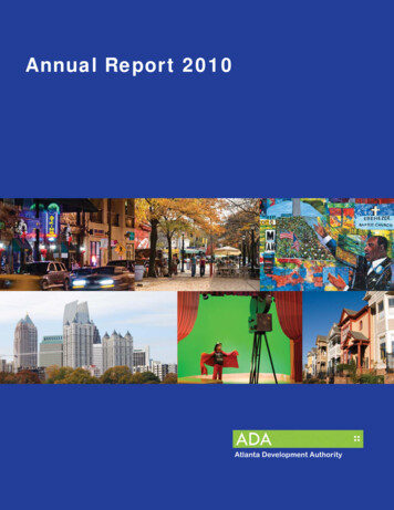 Annual Report 2010 Final - Invest Atlanta