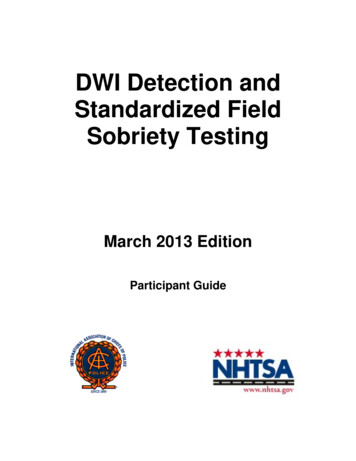 DWI Detection And Standardized 