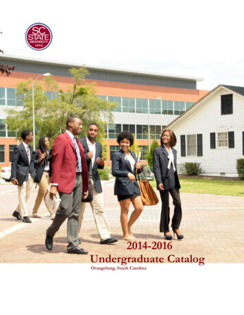 2014-2016 Undergraduate Catalog - SCSU