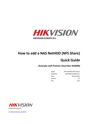 How To Add A NAS NetHDD (NFS Share) Quick Guide