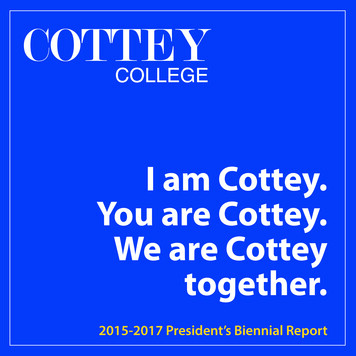 I Am Cottey. You Are Cottey. We Are Cottey