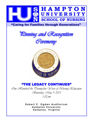 One Hundred & Twenty-four Years Of Nursing Education .