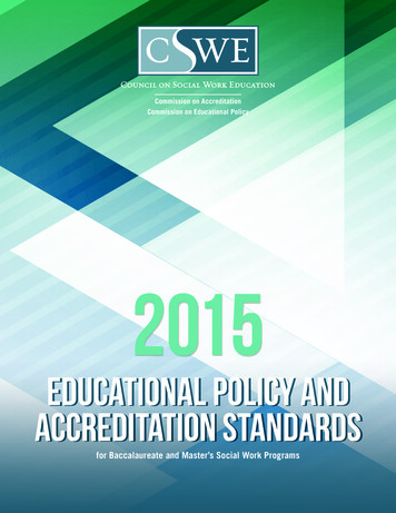 Educational Policy And Accreditation Standards
