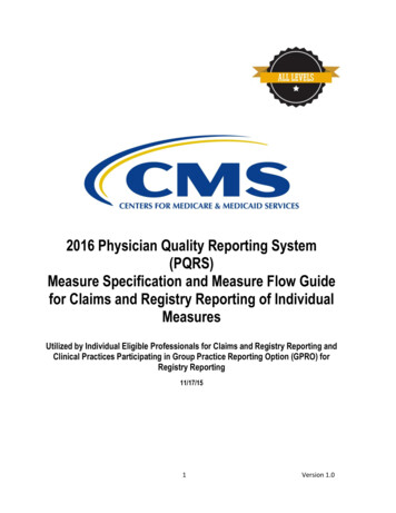 2016 PQRS Individual Measures Guide - CMS