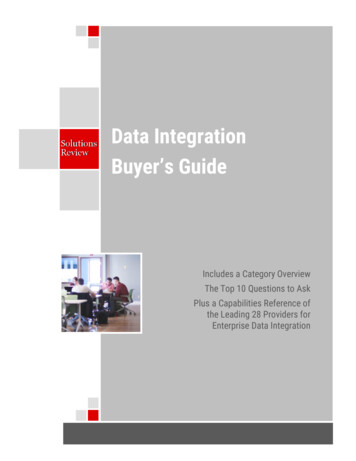 Data Integration - Solutions Review