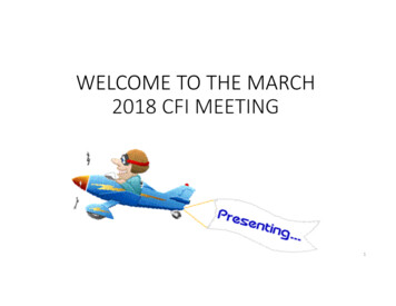 3 2018 MARCH CFI MEETING - ADF Airways