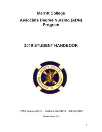 Merritt College Associate Degree Nursing (ADN) Program .
