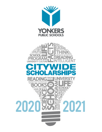Citywide Scholarship Book - Yonkers Public Schools