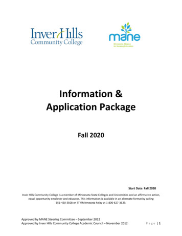 Information & Application Package - Inver Hills