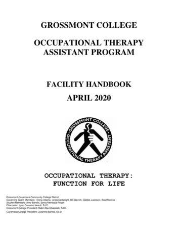 GROSSMONT COLLEGE OCCUPATIONAL THERAPY ASSISTANT 