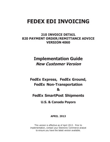 FEDEX EDI INVOICING