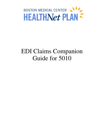 EDI Claims Companion Guide For 5010 - BMCHP