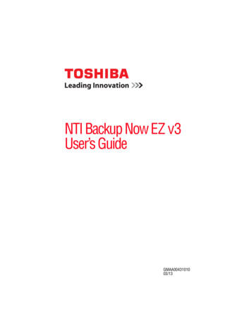 NTI Backup Now EZ V3 User’s Guide