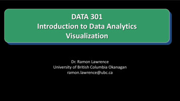 DATA 301 Introduction To Data Analytics - Visualization