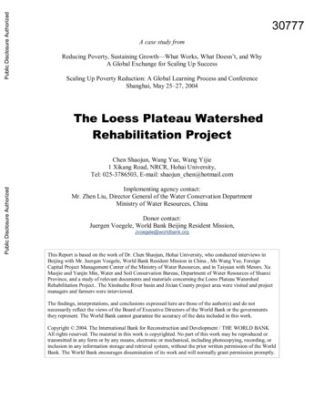 The Loess Plateau Watershed Rehabilitation Project