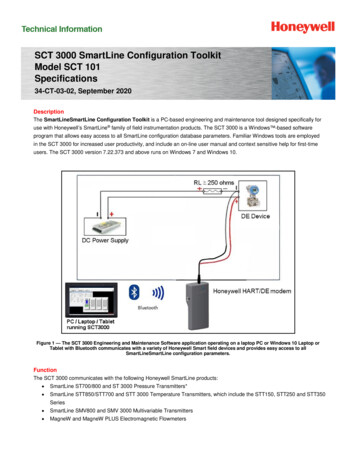 SCT 3000 Smartline Configuration Toolkit