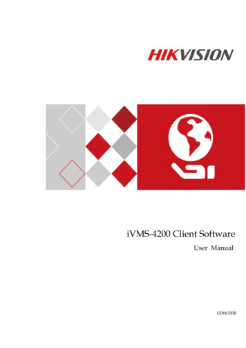 User Manual Of IVMS-4200