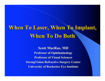 When To Laser, When To Implant, When To Do Both