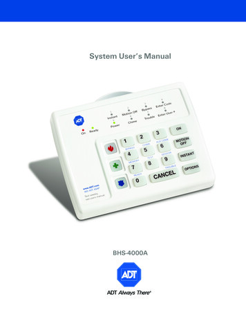 System User’s Manual - ADT