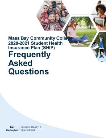 Mass Bay Community College 2020-2021 Student Health .