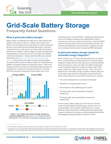 Grid-Scale Battery Storage - NREL