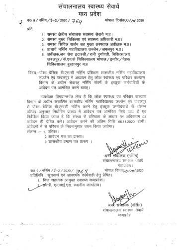 764-Application For Post Basic BSC Nursing Training Ujjain .