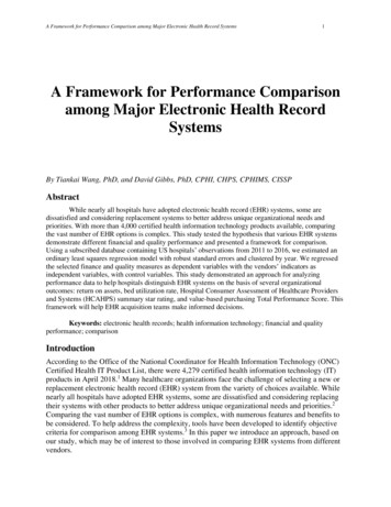 A Framework For Performance Comparison Among Major .